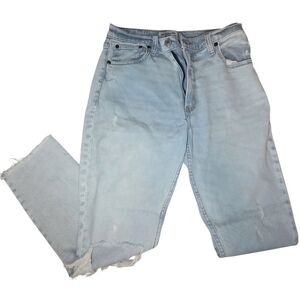 ☆Abercrombie & Fitch The Skinny High Rise Light Blue Distressed Denim Jeans☆